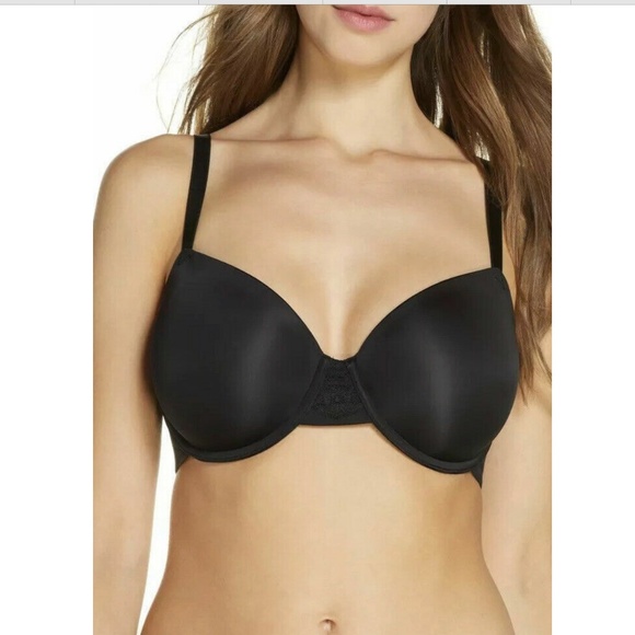 WACOAL Women's Lace Impression 32DD Black Underwire Contour Bra 853357 $68 - Picture 3 of 12